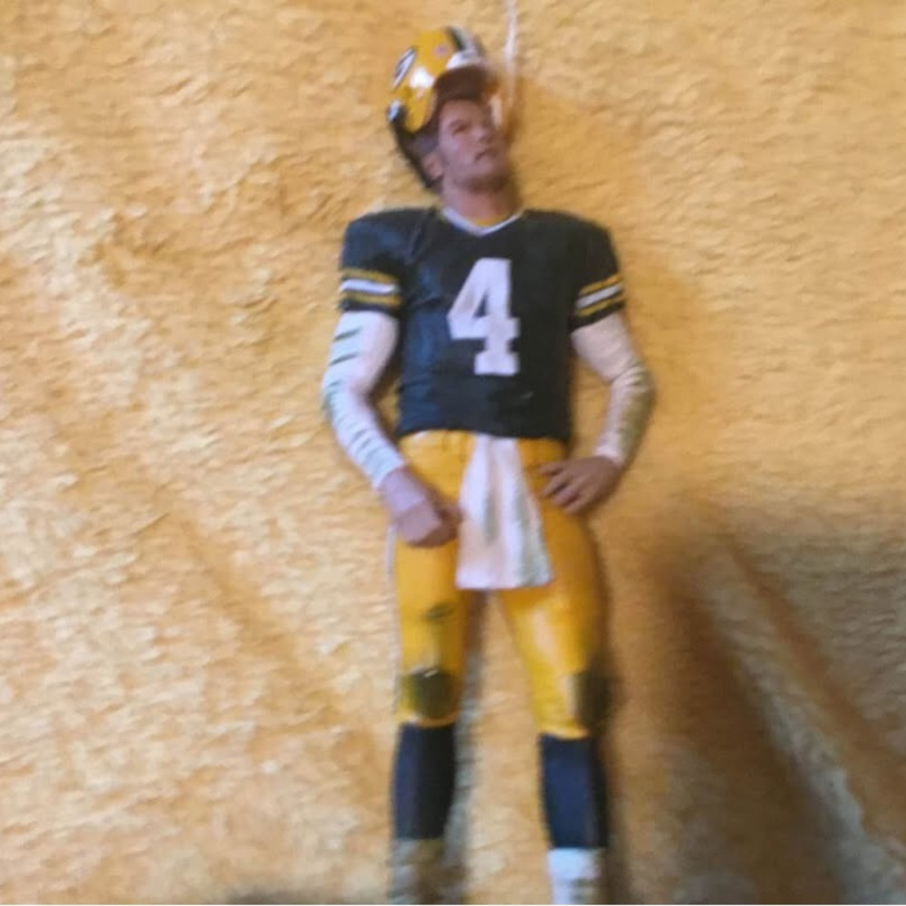 Football Star Action Figure - Black and Yellow